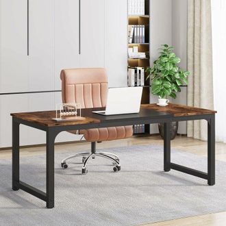 Tribesigns Tribesigns - Computer Desk Office Work Desk, 180 x 80 x 75 cm pc Laptop Table Workstation Dining Gaming Table for Study, Home Office,Simple Assembly