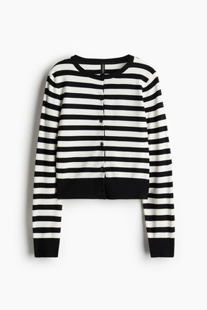 H&M Figurnaher Cardigan - White