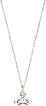 Vivienne Westwood Orb pendant chain necklace - women - Brass - OS - Silver