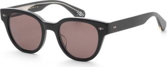 Garrett Leight Womens 48 mm Black Sunglasses