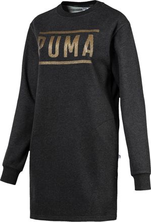 Puma logo fleece mini dress - Grijs