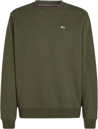 Tommy Jeans Heren, Sweatshirts & Hoodies, Groen, Maat: S Katoen