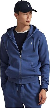 Polo Ralph Lauren Double Knit Full Zip Hoodie Mens Clothing Night Navy : 2XL, Cotton/Elastane/Polyester