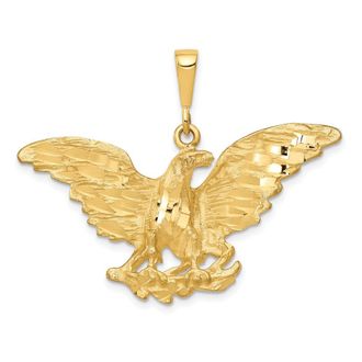 Diamond2Deal 10k Yellow Gold Eagle Charm