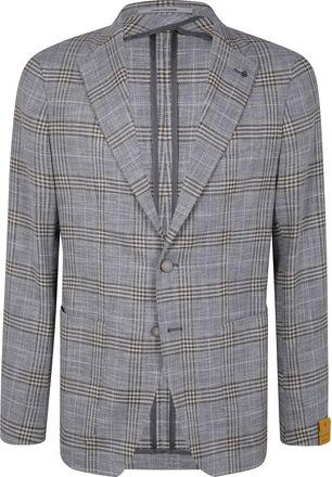 Tagliatore Mens Man Jacket - Light Grey Elastane - Size EU 50 (Mens)