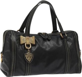 Gucci Pre-owned Handbags, female, Black, Size: ONE SIZE Pre-owned Leather handbags