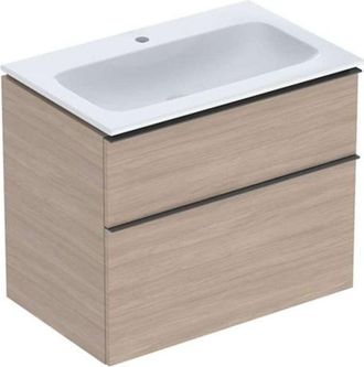 Keramag Keramag - Geberit Icon Set Mueble Lavabo Con Mueble Bajo Lavabo, 2 Cajones