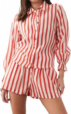 Never Fully Dressed Elissa Short In Red Stripe