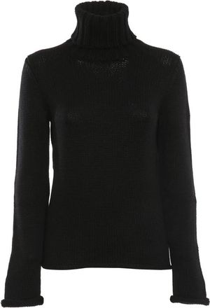 Zanone Merino Wol Trui Dolcevita Stijl - Dames - Coltruien - Zwart - M - Wol - Truien & Vesten