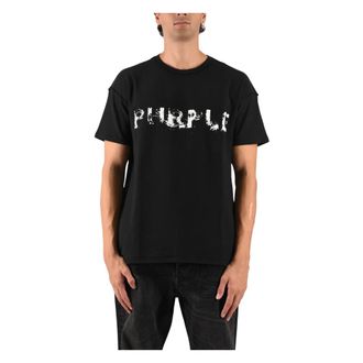 Purple T-Shirt - - Tops - Uomo - Nero - M