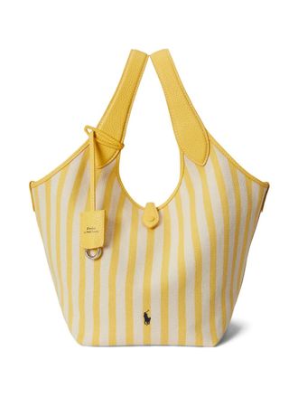Polo Ralph Lauren Polo Play tote bag - women - Cotton/Calf Leather - One Size - Neutrals