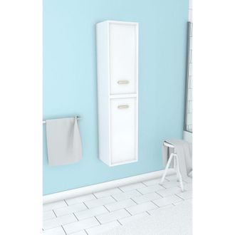 Aurlane Columna Ducha Scandinava Blanca Suspendida H150xp25xl35cm - Nordik Basis