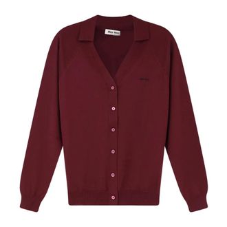 Miu Miu Dames, Truien, Bruin, Maat: S Wol