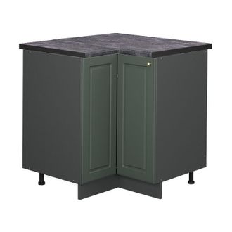 Vicco Armario De Esquina Fame-line, Verde Dorado Casa De Campo, 80.5 Cm, Et Antracita