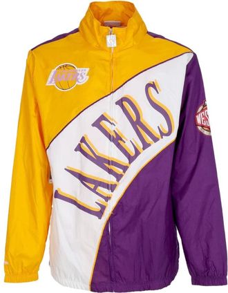 Mitchell & Ness NBA Gebogen Retro Windjack - Heren - Zomerjassen - Veelkleurig - XL - Polyester - Jassen