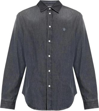 Versace Hombre, Camisas, Gris, Talla: L
