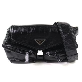 Prada Black Leather Shoulder Bag Sling Bag (Pre-Owned)