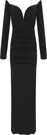 Elisabetta Franchi ABITO RED CARPET NERO ELISABETTA FRANCHI