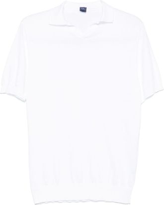 Fedeli cotton polo shirt - White