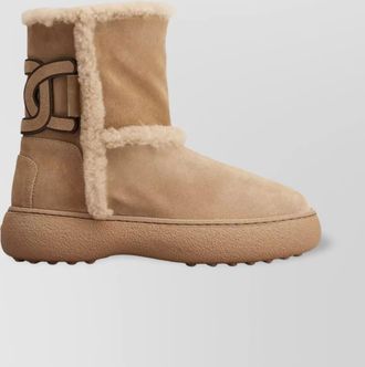 Tod's suede leather ankle boots