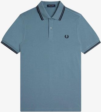 Fred Perry Heren Twin Tip Poloshirt (Bosbessen)