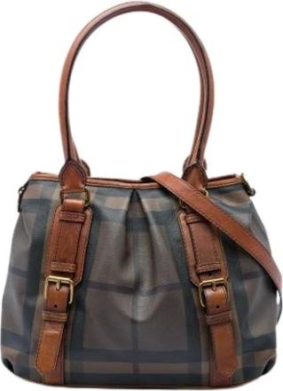 Burberry Borsa Satchel Pre-owned - - Pre-owned - Donna - Marrone - ONE SIZE