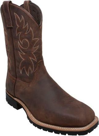 Adtec 12 Steel Toe Work Western Boots in Dark Brown at Nordstrom, Size 10.5