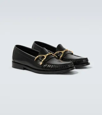 Alexander McQueen Wishbone leather loafers