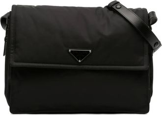 Prada 2021-2025 Large Padded Re Nylon Traveller Shoulder Bag crossbody bag - unisex - Nylon - One Size - Black
