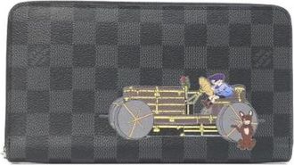 Louis Vuitton Pre-owned Zippy Organizer Damier Graphite Portemonnee - Dames - Vintage Accessoires - Grijs - ONE Size - Vintage