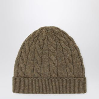 Loro Piana Biscuit cable-knit cashmere beanie