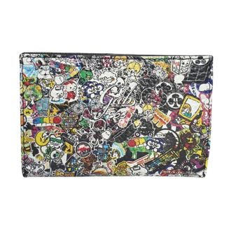 Gabs Clutches, female, Multicolor, Size: ONE SIZE Portamonete Bottone Zip Pelle