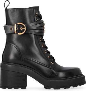 Pinko Pinko, Schoenen, Dames, Zwart, 41 EU, Leer, Heeled Boots