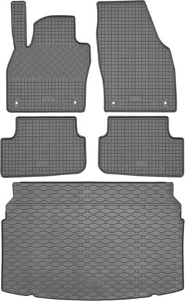 OEM Juego De Alfombrillas De Goma Para Coche Y Alfombrilla Para Maletero Para Volkswagen Polo Vi Hatchback A Partir De Octubre De 2017