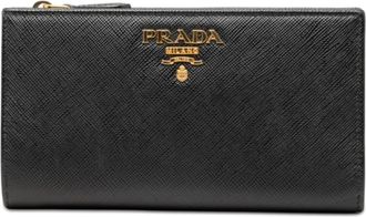 Prada Black Pink Leather Wallet (Bi-Fold) (Pre-Owned)