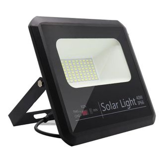 OEM Proyector Solar Malaquita 40w 6500k Negro 3600lm (20,5x23x6)(35x23,5x2) Cm Mando Y Cable 5m