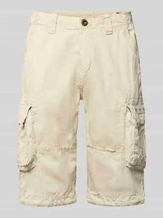 Alpha Industries Alpha Industries Bermudas mit Pattentaschen und Logo-Stitching in Offwhite, Gr&ouml;&szlig;e 30