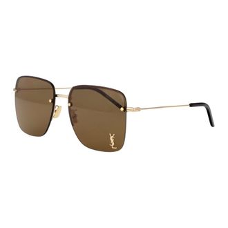Saint Laurent Sunglasses, female, Yellow, Size: 58 MM Classic Black Sunglasses