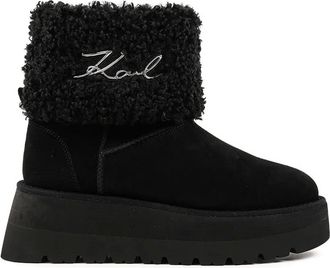 Karl Lagerfeld Stivali Skylar con plateau - Nero