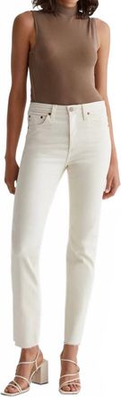 AG - Adriano Goldschmied Womens Saige Aged Jeans In Soft Sands
