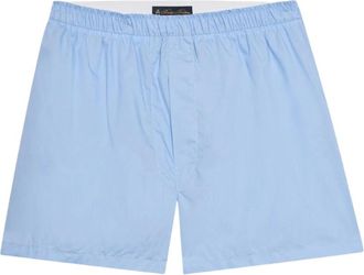 Brooks Brothers Katoenen Poplin Boxer - Heren - Ondergoed - Blauw - Maat: XL Katoen