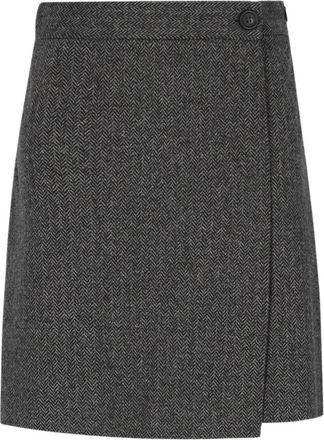 Max Mara Korte Broeken, Dames, Grijs, XS, Katoen, Vetta Culottes