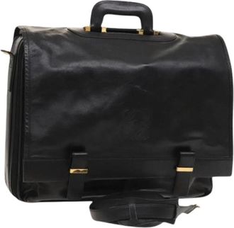 Loewe Vintage, unisex, Zwart, ONE Size, Leer, Pre-owned Handtas