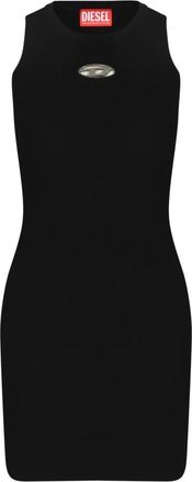 Diesel M-Caddix Jurk - Dames - Korte kleedjes - Zwart - S - Polyester - Kleedjes