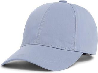 Vince Lux Adjustable 6-Panel Cotton Gabardine Baseball Cap in Blue at Nordstrom, Size Small