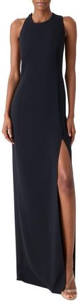 Akris Orbit Cutout Wool Blend Gown in Black at Nordstrom, Size 10