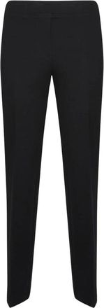 Elena Miro Pantaloni Slim Fit in Punto Milano - Dames - Slim Fit Broeken - Zwart - L - Broeken