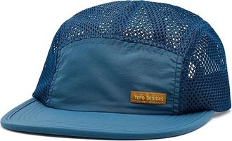 Topo Designs Global Hat Caps Stone Blue 1, Nylon/Spandex