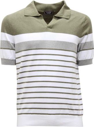 PESERICO Gebreide trui- Made in Italy - Heren - Polos - Groen - S - Tops