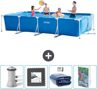 Intex Piscina Con Estructura Rectangular - 450x220x84 Cm - 7-piezas Scb121